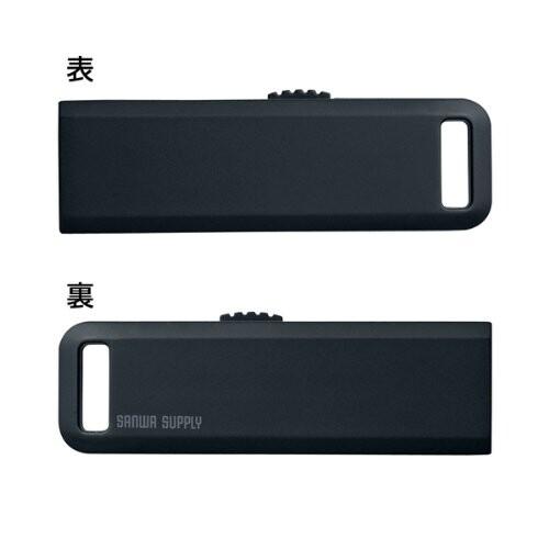 サンワサプライ USB2.0 メモリ 4GB ブラック UFD-SL4GBKN｜trafstore｜04