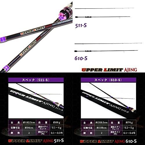 【新商品】 ゴクスペ(Gokuspe) UPPER LIMIT AJING (アッパーリミット アジング) 610-S 全長:約209.5cm 【1831559931】(11464円)