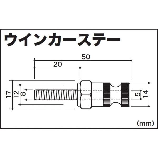 SP武川 ウインカーステー 50MM 09-03-090｜trafstore｜02