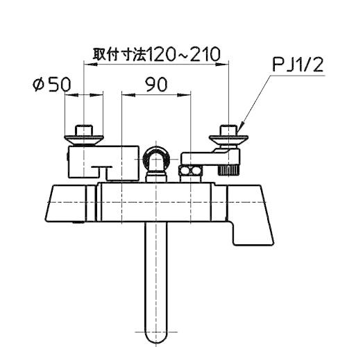 SANEI　サーモシャワー混合栓　浴室用　手元ストップシャワー　寒冷地仕様　SK18121CT2K-13　節水