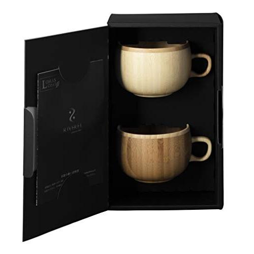 RIVERET コーヒーカップ 250ml ペア セット 食洗機対応 ホワイト