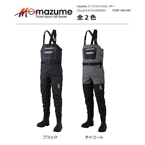 マズメ(Mazume) ブーツフットウェーダー(フェルトスパイク) ブラック M MZBF-458-01 マズメ Mazume ブーツフットウェーダー フェルトスパイク ブラック MZBF