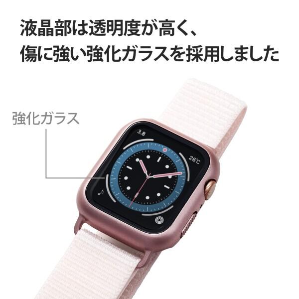 エレコム Apple Watch (アップルウォッチ) ケース カバー バンド一体型 44mm (Apple Watch SE2 SE 6 5 4 対応)｜trafstore｜04