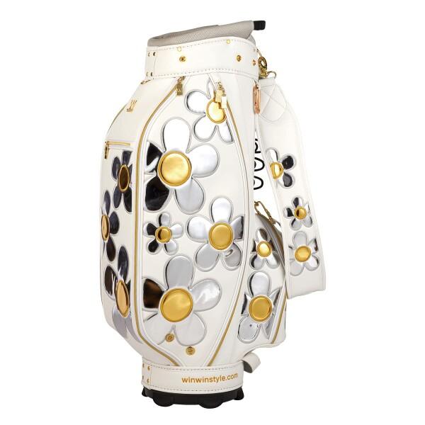 WINWIN STYLE ウィンウィンスタイル DAISY CART BAG デイジー カートバッグ GOLD Version キャディバッグ CB-8｜trafstore｜02