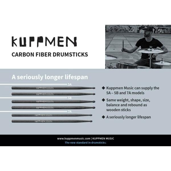 KUPPMEN (クップメン) カーボンファイバー ドラムスティック 7A CFDS7A  