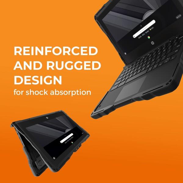 Gumdrop DropTech 耐衝撃 ハードケース HP Chromebook x360 11 G4 EE タブレットモード対応 01H015｜trafstore｜04