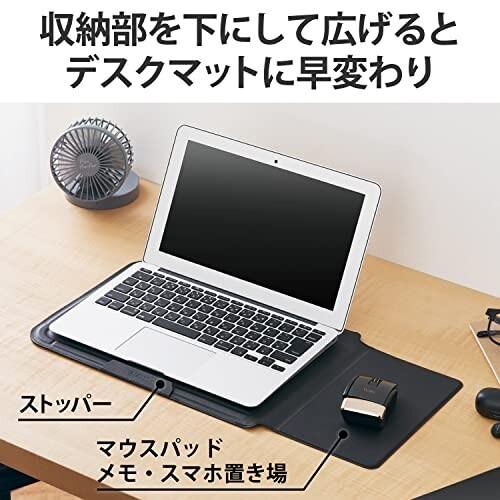 エレコム パソコンケース PCケース 12インチ 薄型フラップ スリーブ型 ソフトレザー パソコンス｜trafstore｜03
