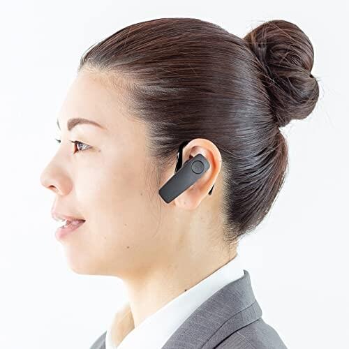 サンワサプライ(Sanwa Supply) 防水Bluetooth片耳ヘッドセット MM-BTMH41WBKN FREE｜trafstore｜02
