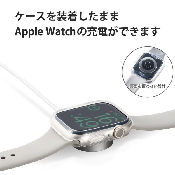 エレコム Apple Watch (アップルウォッチ) ケース バンパー 45mm (Apple Watch 8 7 対応) ソフトバンパー ク｜trafstore｜07