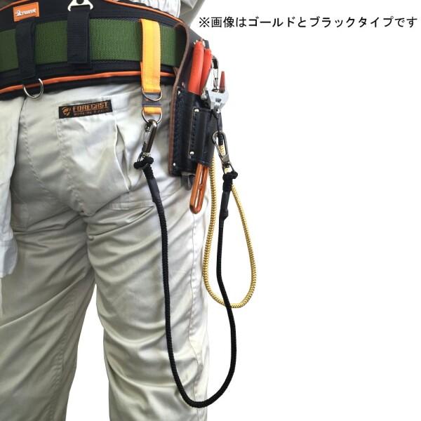 フジ矢(Fujiya) 布製セーフティコード 絡みにくく伸縮するロープ採用 3kgタイプ/シルバー FSC-3SL｜trafstore｜04