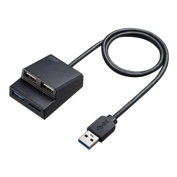 サンワサプライ USB3.2Gen1+USB2.0コンボハブ カードリーダー付き USB-3HC315BKN｜trafstore｜09