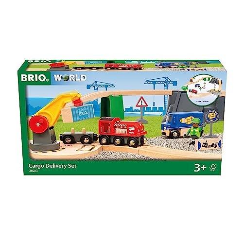 BRIO (ブリオ) カーゴデリバリーセット 36023 (全29ピース) (電動車両 電車 おもちゃ 木製 レ｜trafstore｜02