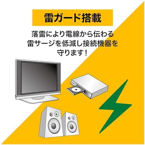 EXHEART USBポート付電源タップ 5m (AC ×2 / USB ×2) 急速充電 延長コード (高出力 / 最大3.4A) コンセント｜trafstore｜06