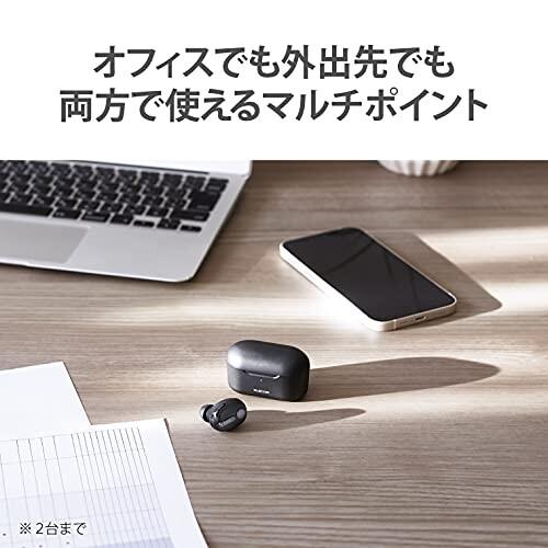 エレコム(ELECOM) イヤホン ヘッドセット Bluetooth 極小 HSC32MP 充電ケース付き ブラック LBT-HSC｜trafstore｜05