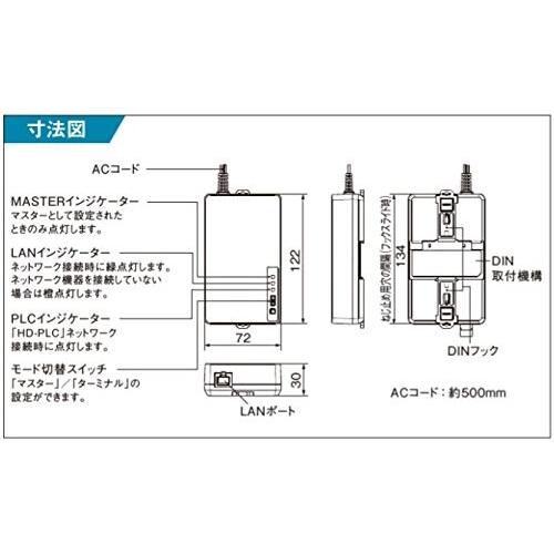 パナソニック(Panasonic) HD-PLC対応PLCアダプター 端子台取付タイプ 屋外用 ボックス内設置 WP｜trafstore｜02