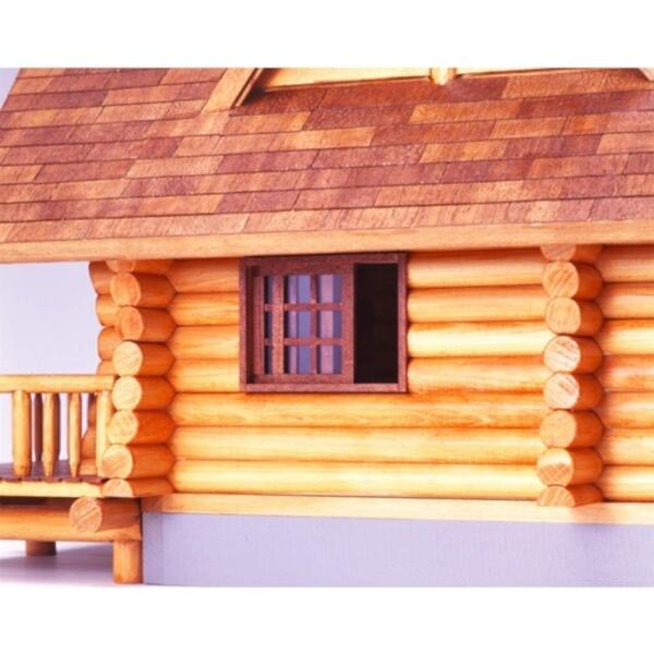 Gゲージ 自作ミニチュアログハウス模型 模型 ハウス 木製」の