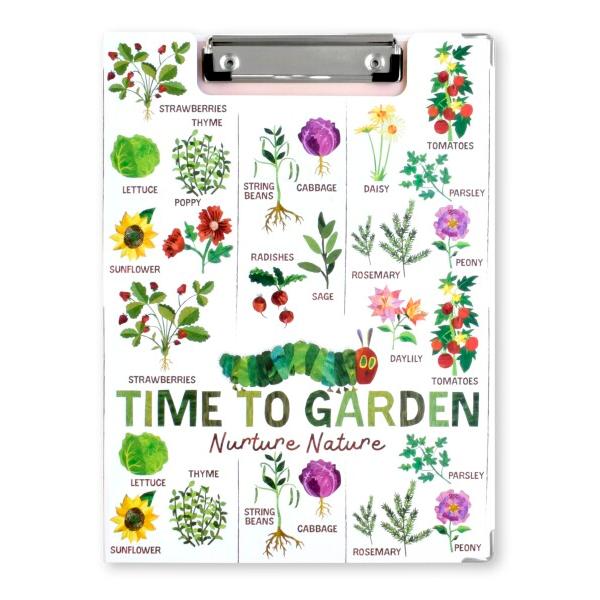 エリックカール クリップボード GARDEN FRIENDS ホワイト／ピンク の商品画像