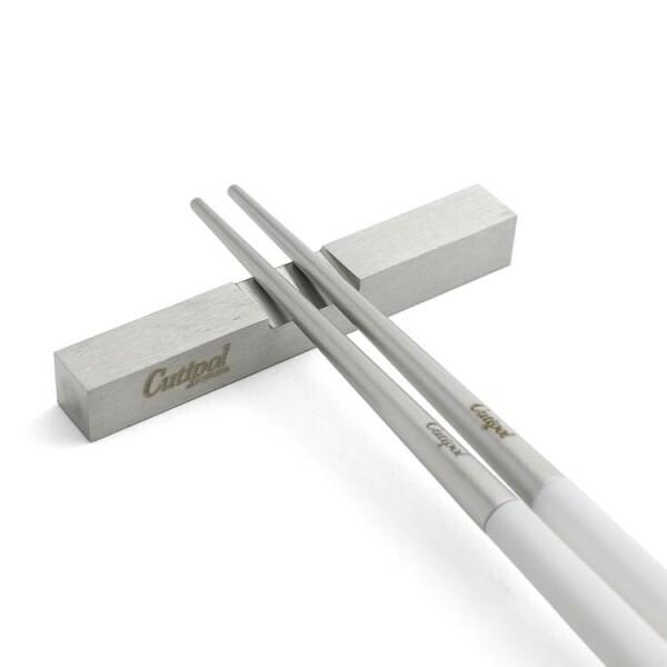 正規品　クチポール　KUBE 　箸&箸置きセット　ホワイト2セット Cutipol Cutipol(クチポール) KUBE 箸+箸置きセット ホワイト