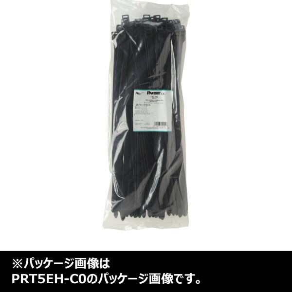 リリースタイ 取外し可能ナイロン結束バンド 耐候性黒 100本入り PRT12EH-C0 【UDHCPU】