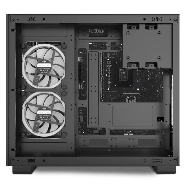 CPS 高透過率ガラス採用 ピラーレスPCケース C3T500-ARGB-BK ブラック