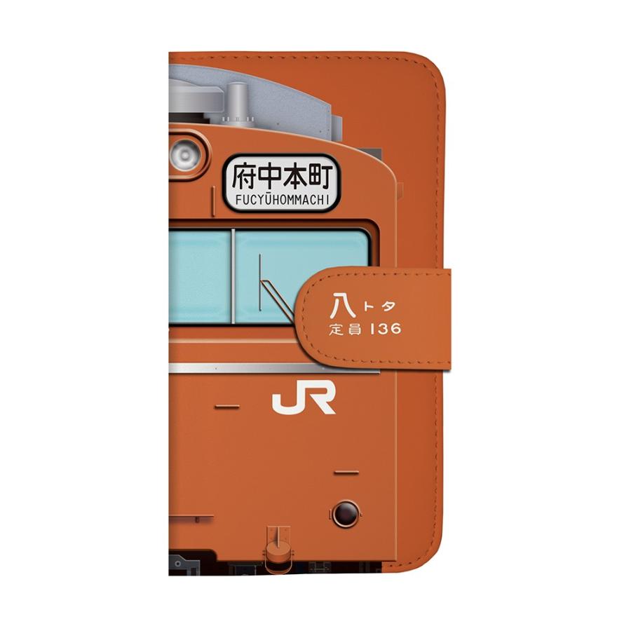 スマホケース 手帳タイプ iPhone12 iPhone12mini Android 多機種対応  鉄道 No.19  103系オレンジATC車 （ 武蔵野線 ） ＪＲ東日本商品化許諾済 |  | 03