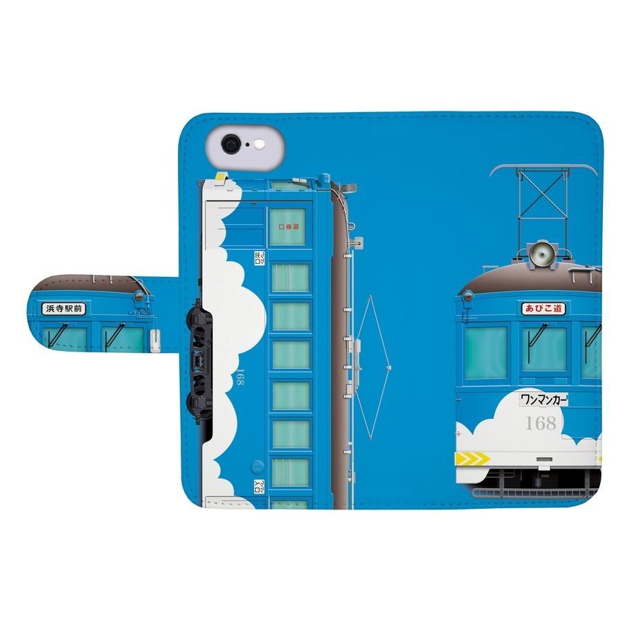 阪堺モ161形 モ168（青雲塗装） 鉄道スマホケース No.34 手帳タイプ Android端末専用 Xperia Google Pixel AQUOS 他対応可　爆買 |  | 01