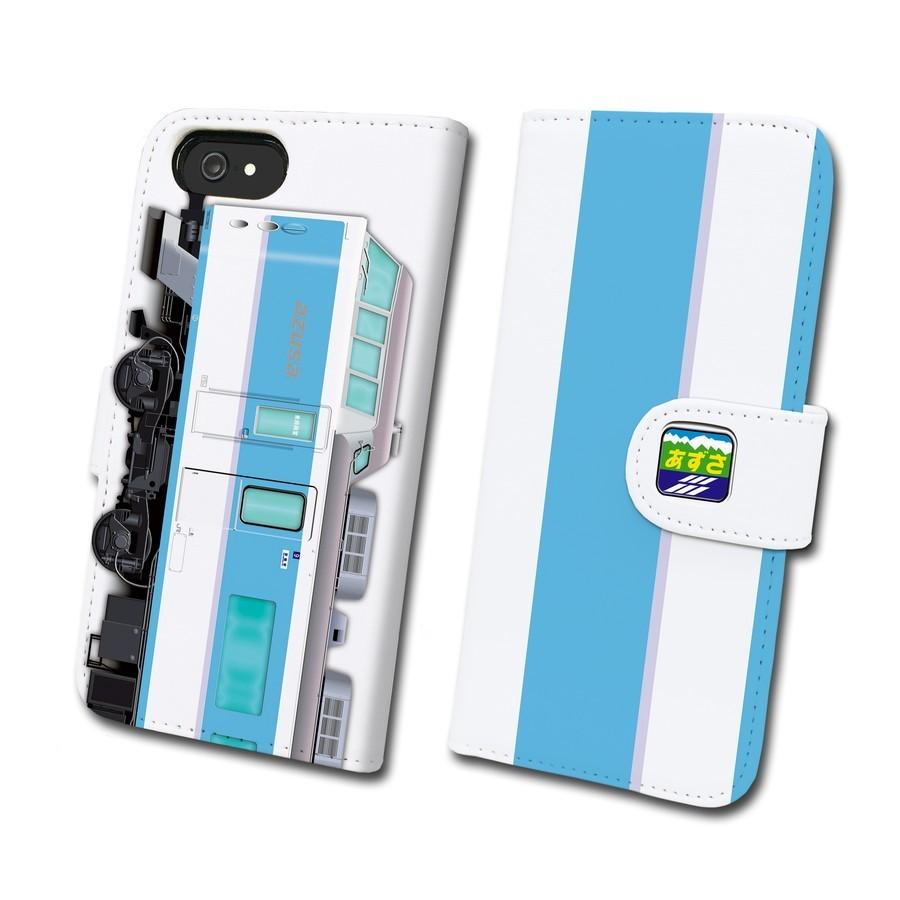 189系 あずさ色 鉄道スマホケース No.51 手帳 タイプ Android端末専用 Xperia Google Pixel AQUOS 他対応可　爆買 | 