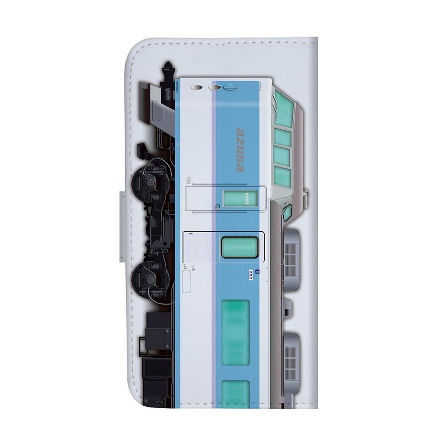 スマホケース 手帳タイプ iPhone12 iPhone12mini Android 多機種対応  鉄道 No.51 189系 あずさ色   JR東日本商品化許諾済 |  | 02