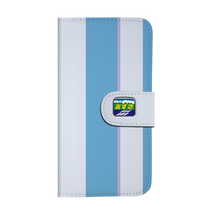 スマホケース 手帳タイプ iPhone12 iPhone12mini Android 多機種対応  鉄道 No.51 189系 あずさ色   JR東日本商品化許諾済 |  | 03