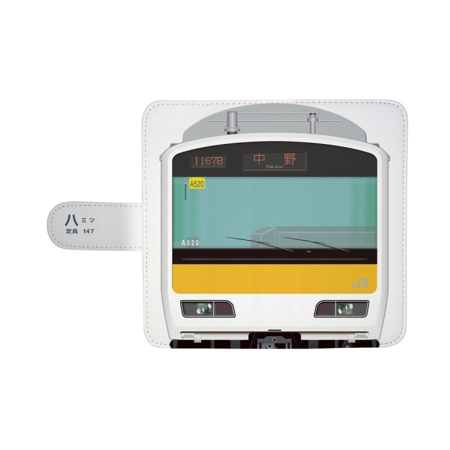 スマホケース 手帳タイプ iPhone12 iPhone12mini Android 多機種対応 鉄道 No.58   E231系 500番台(総武中央緩行線)  JR東日本商品化許諾済 |  | 01