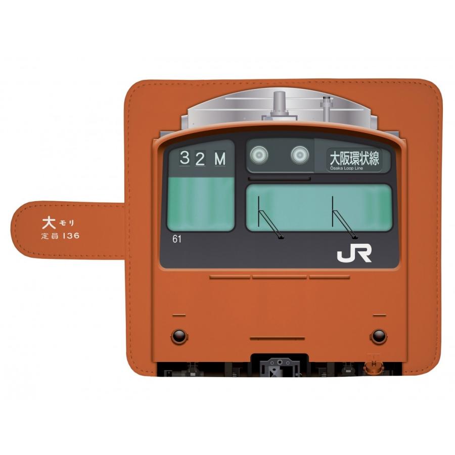 スマホケース 手帳タイプ iPhone12 iPhone12mini Android 多機種対応 鉄道 No.61  201系大阪環状線 　JR西日本商品化許諾済 |  | 01