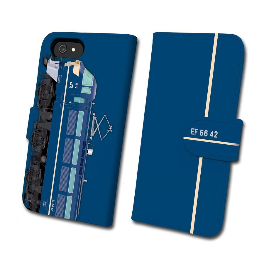 iPhone手帳型ケース EF66 42 号機 鉄道スマホケース No.66 手帳タイプ 最新iPhone〜旧型