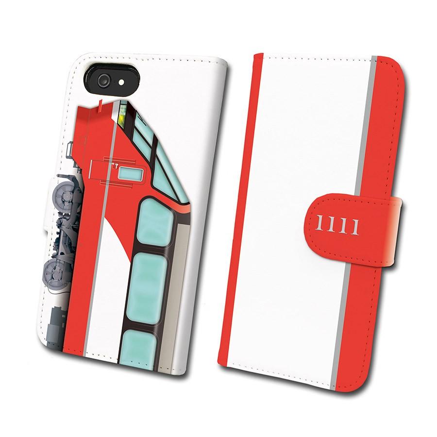 名鉄1200系 リニューアル車　鉄道スマホケース No.69　手帳タイプ 最新iPhone〜旧型iPhoneに対応 iPhone14 iPhone13 iPhone12 iPhone11 iPhoneSE iPhoneX他 | 