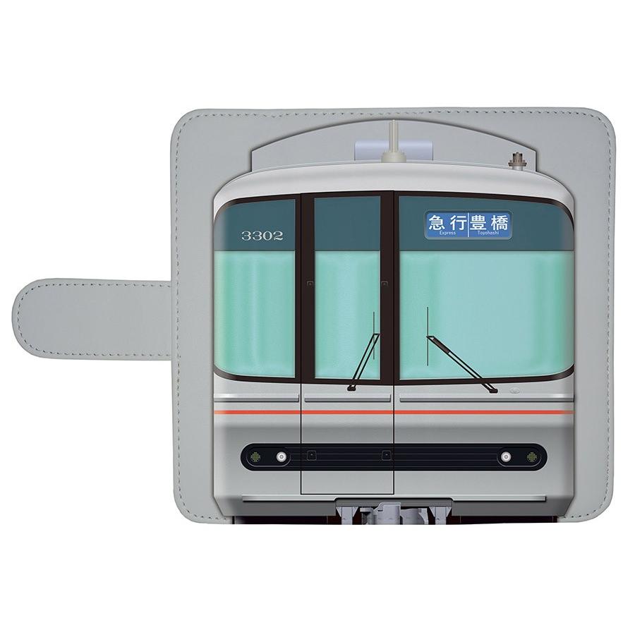 スマホケース 手帳タイプ iPhone12 iPhone12mini Android 多機種対応 鉄道 No.70 名鉄3300系　名古屋鉄道株式会社商品化許諾済 |  | 01