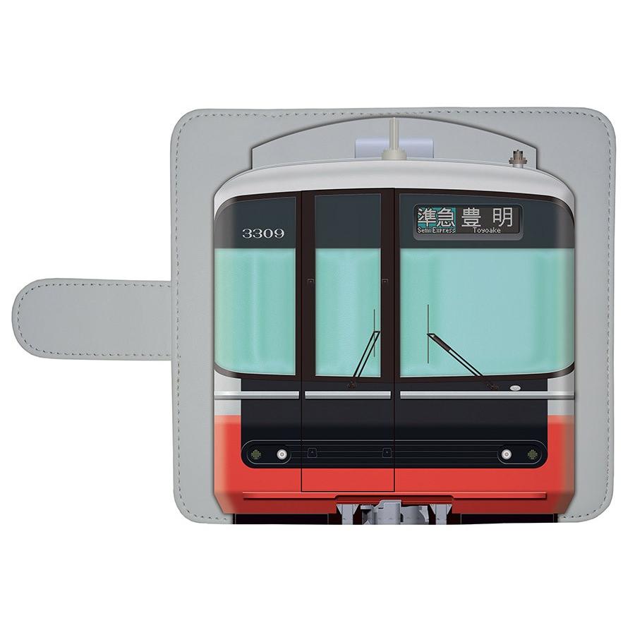 スマホケース 手帳タイプ iPhone12 iPhone12mini Android 多機種対応　鉄道スマホケース No.71　名鉄3300系 新塗装　名古屋鉄道株式会社商品化許諾済 |  | 01