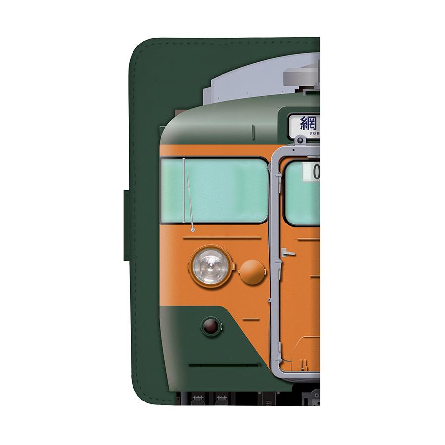 スマホケース 手帳タイプ iPhone12 iPhone11 XR Android　鉄道スマホケース No.86　113系5000番台 湘南色 東海道・山陽線　JR西日本商品化許諾済 |  | 03