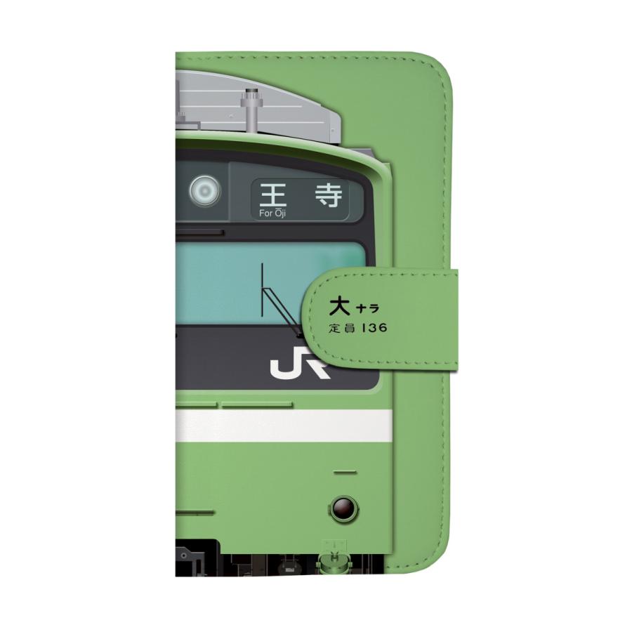 スマホケース 手帳タイプ iPhone12 iPhone11 XR Android　鉄道スマホケース No.91　201系 体質改善車（大和路線）　JR西日本商品化許諾済 |  | 02