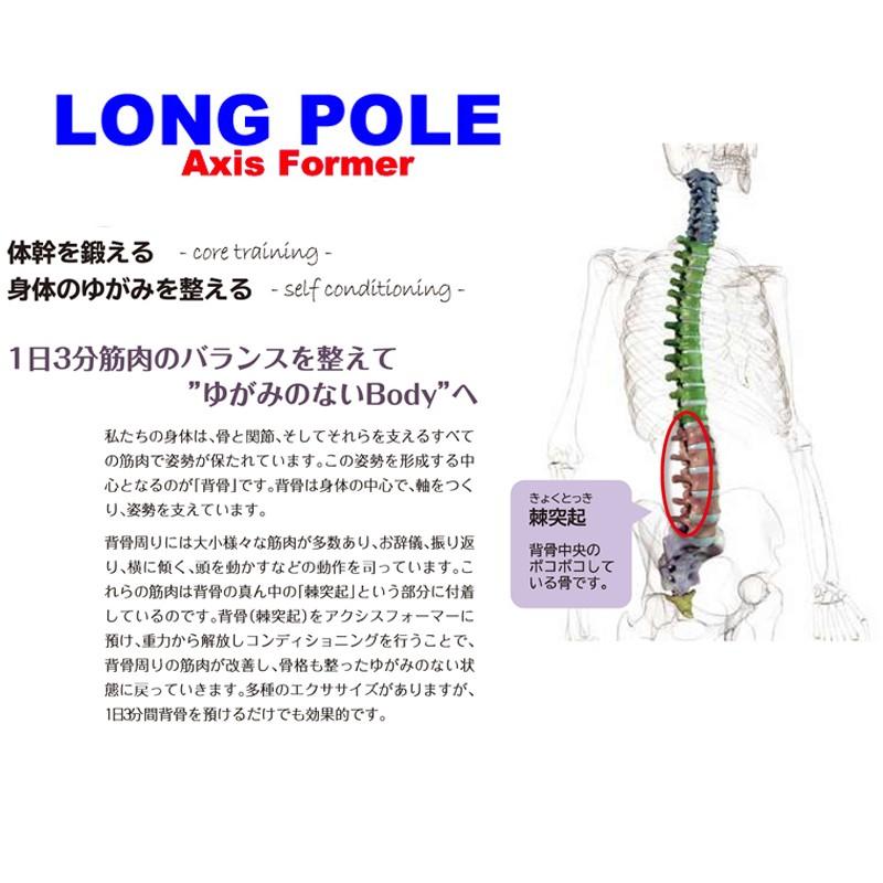 ストレッチポール ロングポール Axis Former(アクシスフォーマー) ブラック 身体の