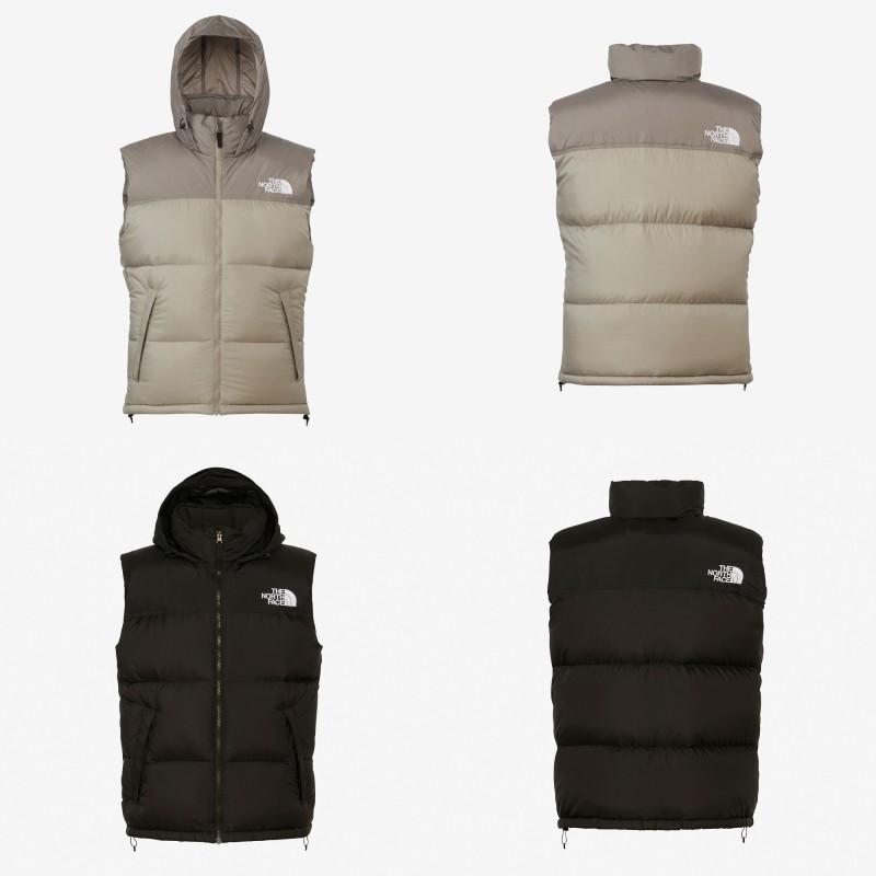 くり 最新モデル ヌプシベストノースフェイスXL極美品ND92338 ヌプシベスト（レディース）CC キャバングレー×クレイグレー