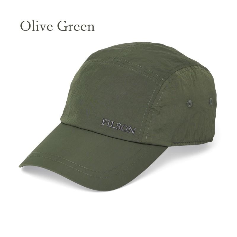 FILSON オリーブキャップ ロゴ付き FILSON（フィルソン） FILSON Swakane River Cap ナイロンロゴキャップ