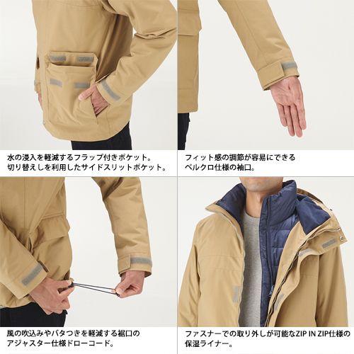 HELLY HANSEN Sollia 3way Jacket（Mens） HE11451 ソリア 3wayジャケット（メンズ） ヘリーハンセン ダウンジャケット 防水ジャケット 　　　　　肩幅 　　　　　身幅 　　　　　袖丈 68cm 70cm ポリエステル100％