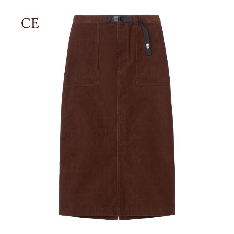 ノースフェイスブラウン コーデュロイ タイトスカート　 サイズL ノースフェイスブラウン コーデュロイ タイトスカート サイズL