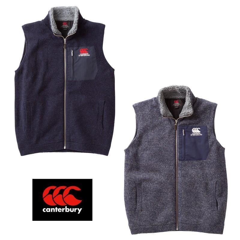 canterbury ZIP UP SWEATER VEST（Men's） RA36693 ジップアップセーターベスト（メンズ） カンタベリー