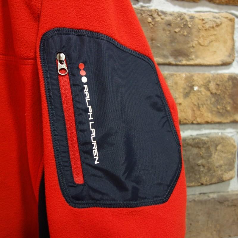 RLX RALPH LAUREN 星条旗パッチハーフジップフリースジャケット ラルフローレンRALPH LAUREN RLX 星条旗パッチハーフスナップ