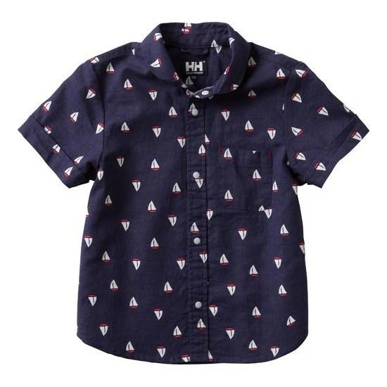 【メール便発送】HELLY HANSEN K S/S Yacht Print Aloha HJ41700 ショートスリーブヨットプリントアロハ（キッズ） ヘリーハンセン | HELLY HANSEN | 04
