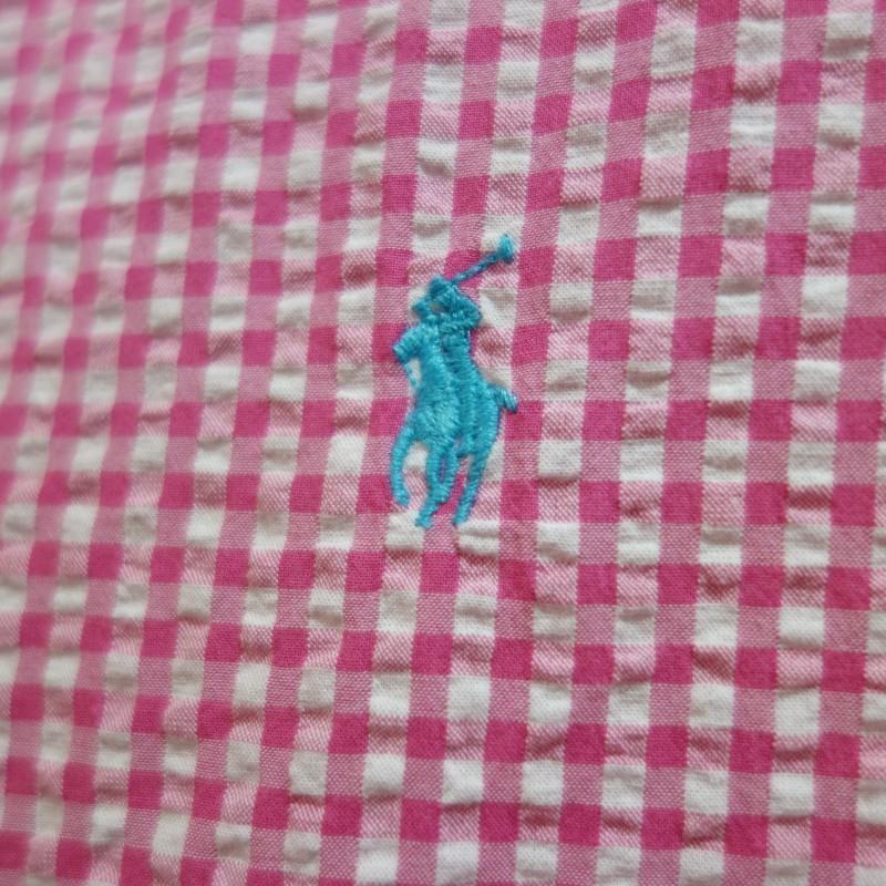 POLO RALPH LAUREN（ポロ・ラルフローレン） シアサッカー半袖ボタン