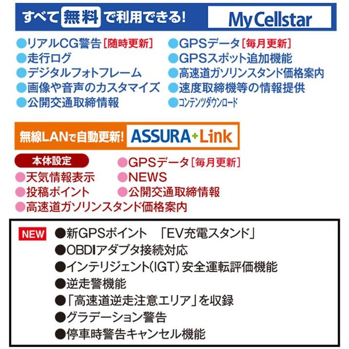 セルスター AR-5 ミラー型 GPS内蔵 レーダー探知機 レーザー式