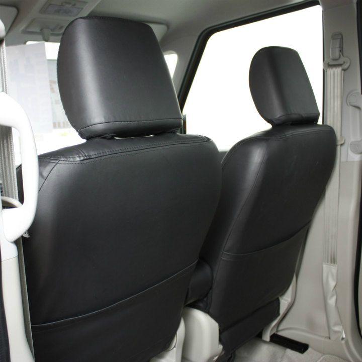 三菱/ekワゴン/シートカバー/フェイクレザー/ブラック/LE-2062
