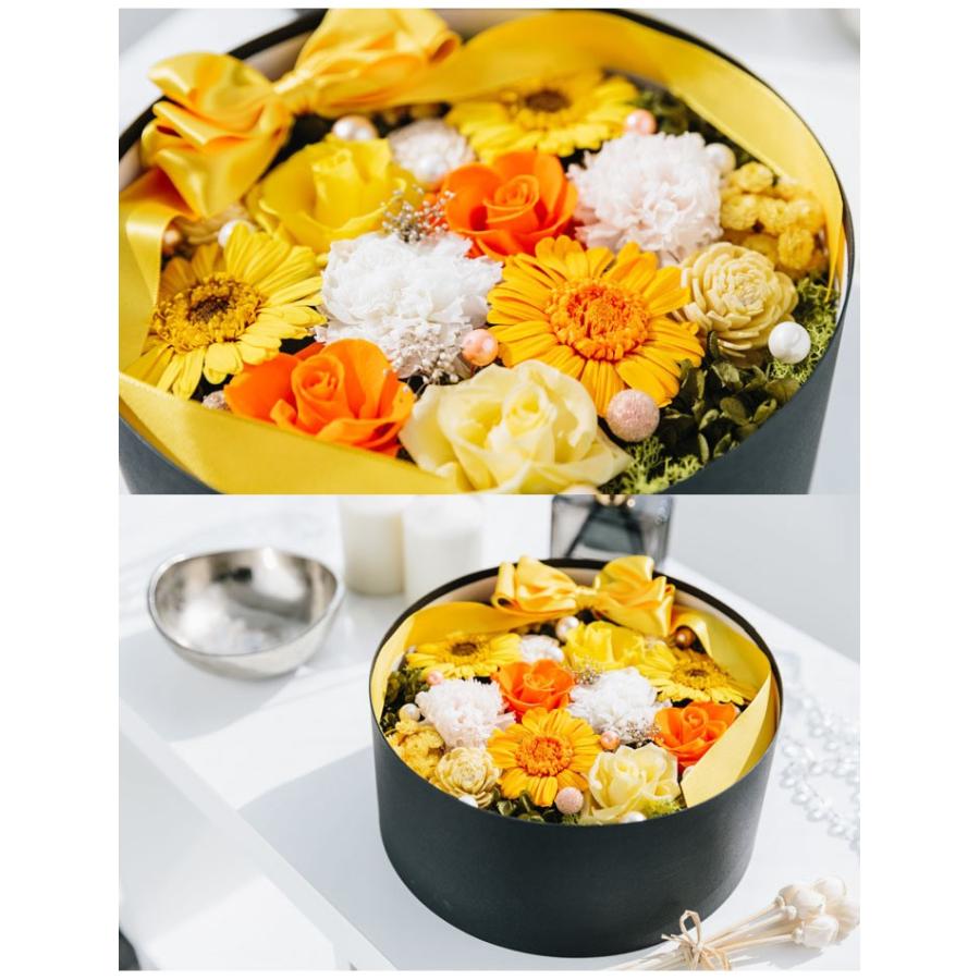 プリザーブドフラワー 超豪華ボックスアレンジ 丸型 大 誕生日 結婚祝い お祝い かわいい 豪華 高級品_5