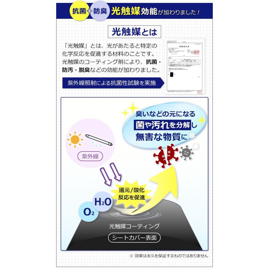 セレナ シートカバー 全席分 撥水加工 光触媒加工 C27 8人乗り用 ブラック シートカバースペーシア 日産 抗菌・防汚・脱臭｜trancess39｜10